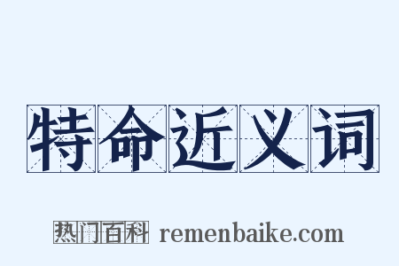 特命近义词是什么意思的图片